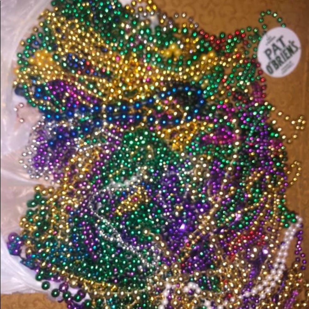 Approx 7lbs of Mardi Gras beads. New Orleans <3